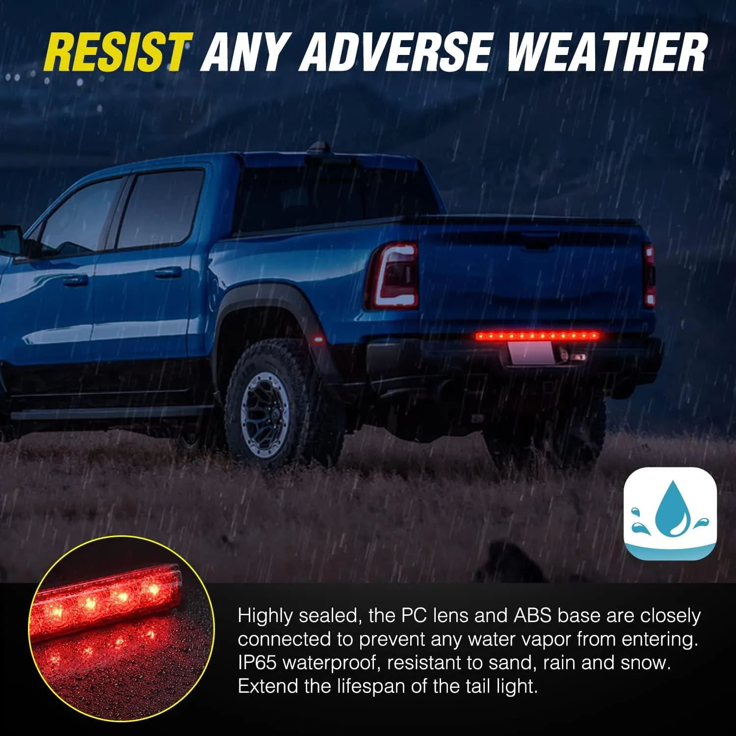 16 Inch 12 LEDs Red Trailer Light Bar
