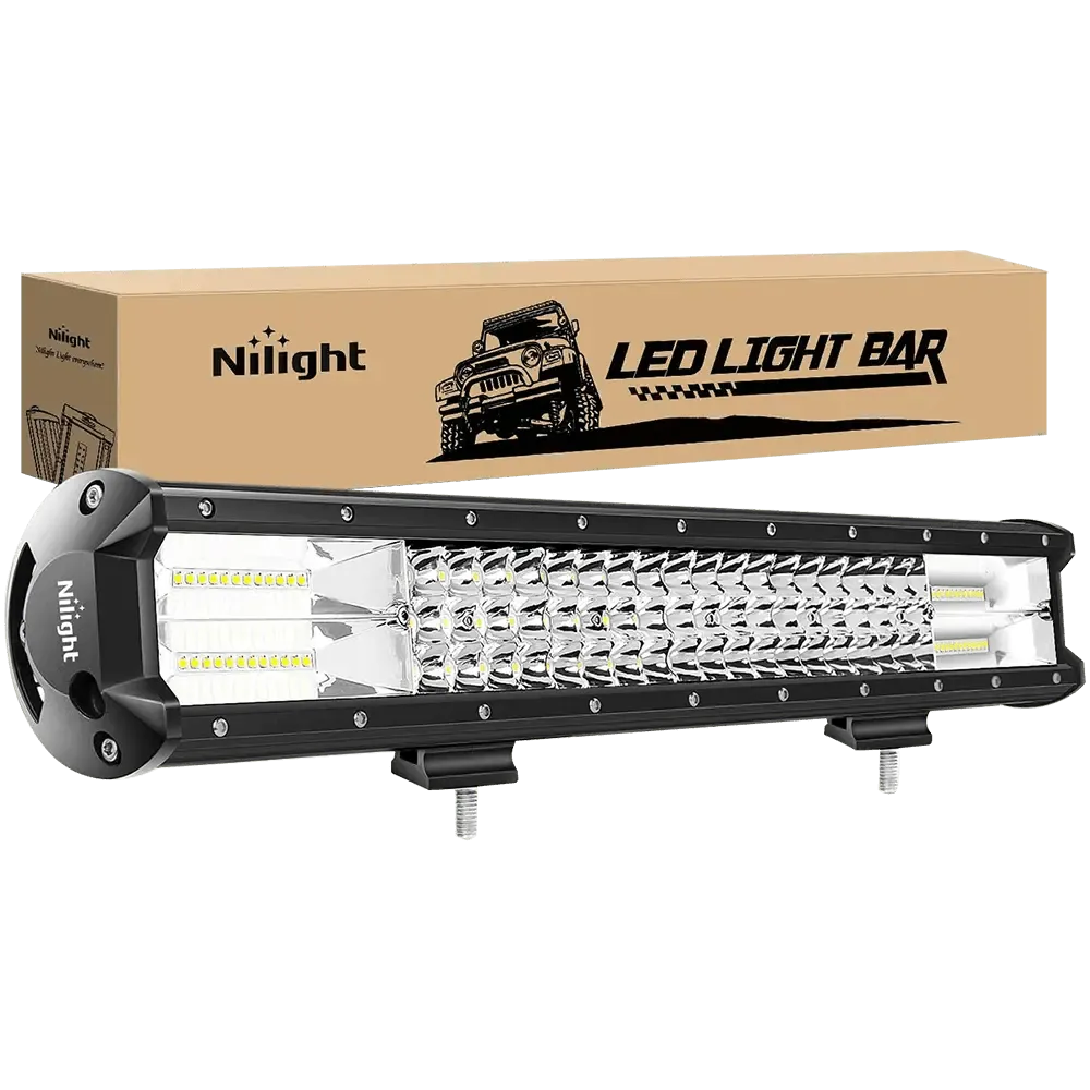 20 Inch 288W 28800LM Triple Row Spot Flood LED Light Bar
