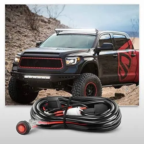 20 Inch 420W Triple Row Spot Flood Led Light Bar | 2Pcs 4 Inch 60W Triple Row Combo Light Pods | 16AWG Wire 3Pin Switch 3 Leads