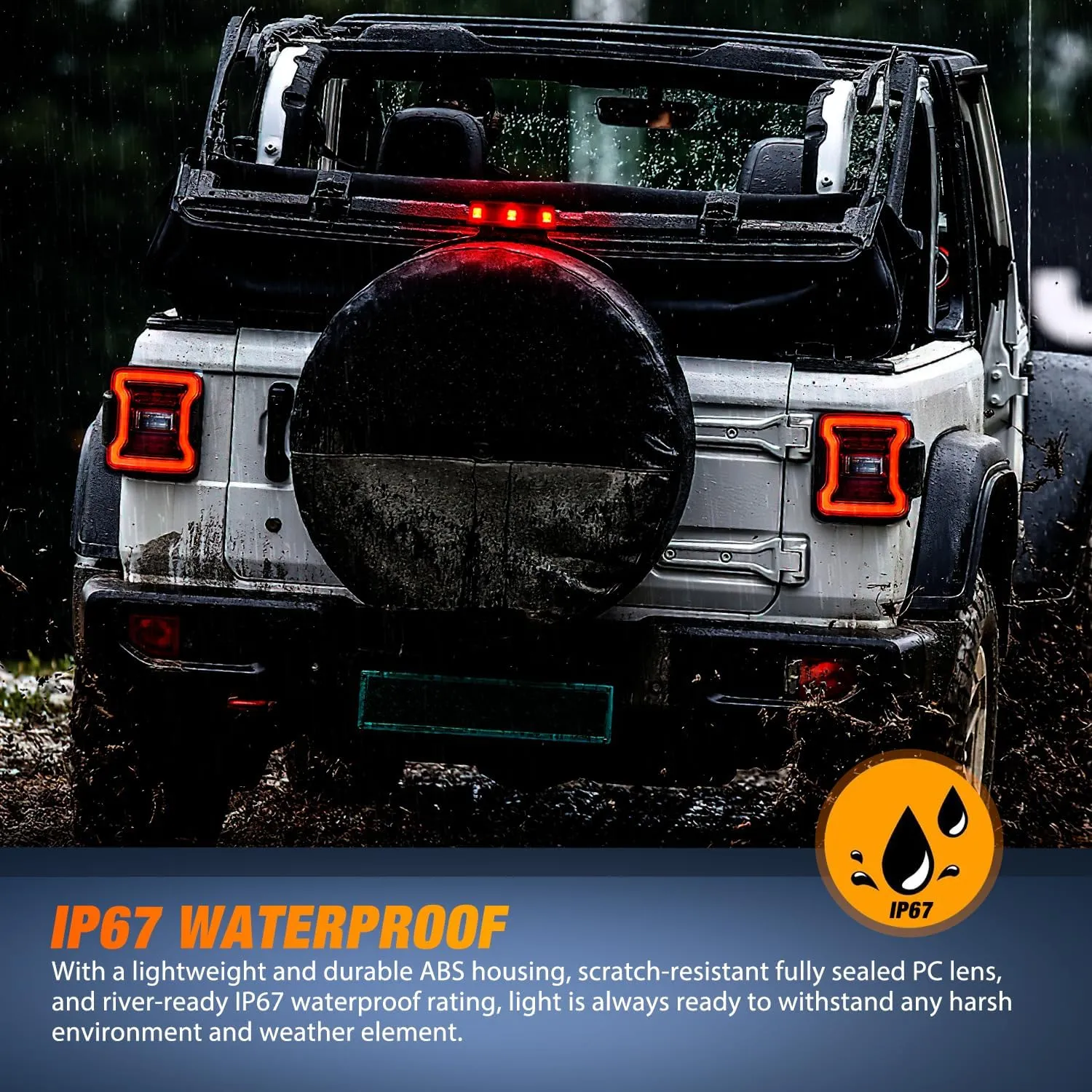 2018-2023 Jeep Wrangler JL JLU Third Brake Light Upgrade