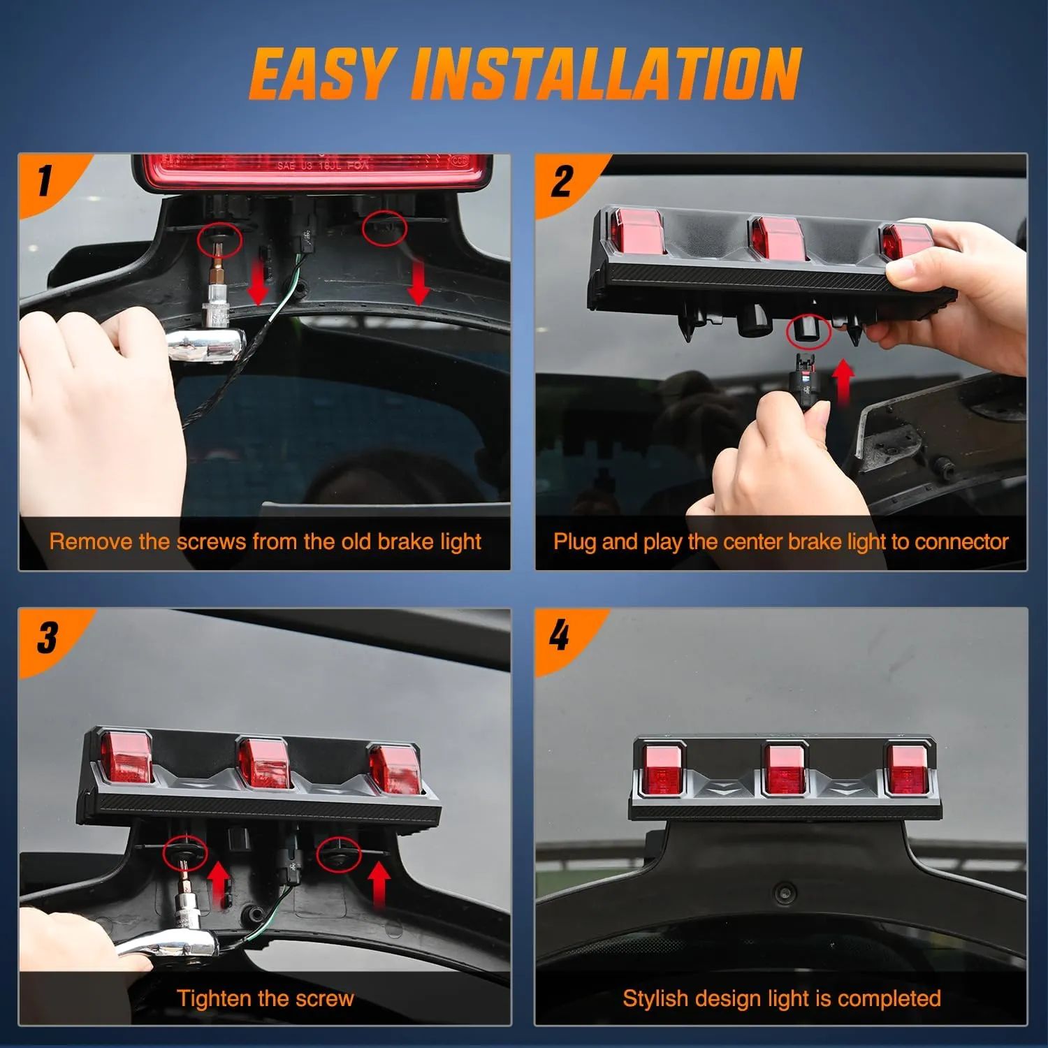 2018-2023 Jeep Wrangler JL JLU Third Brake Light Upgrade