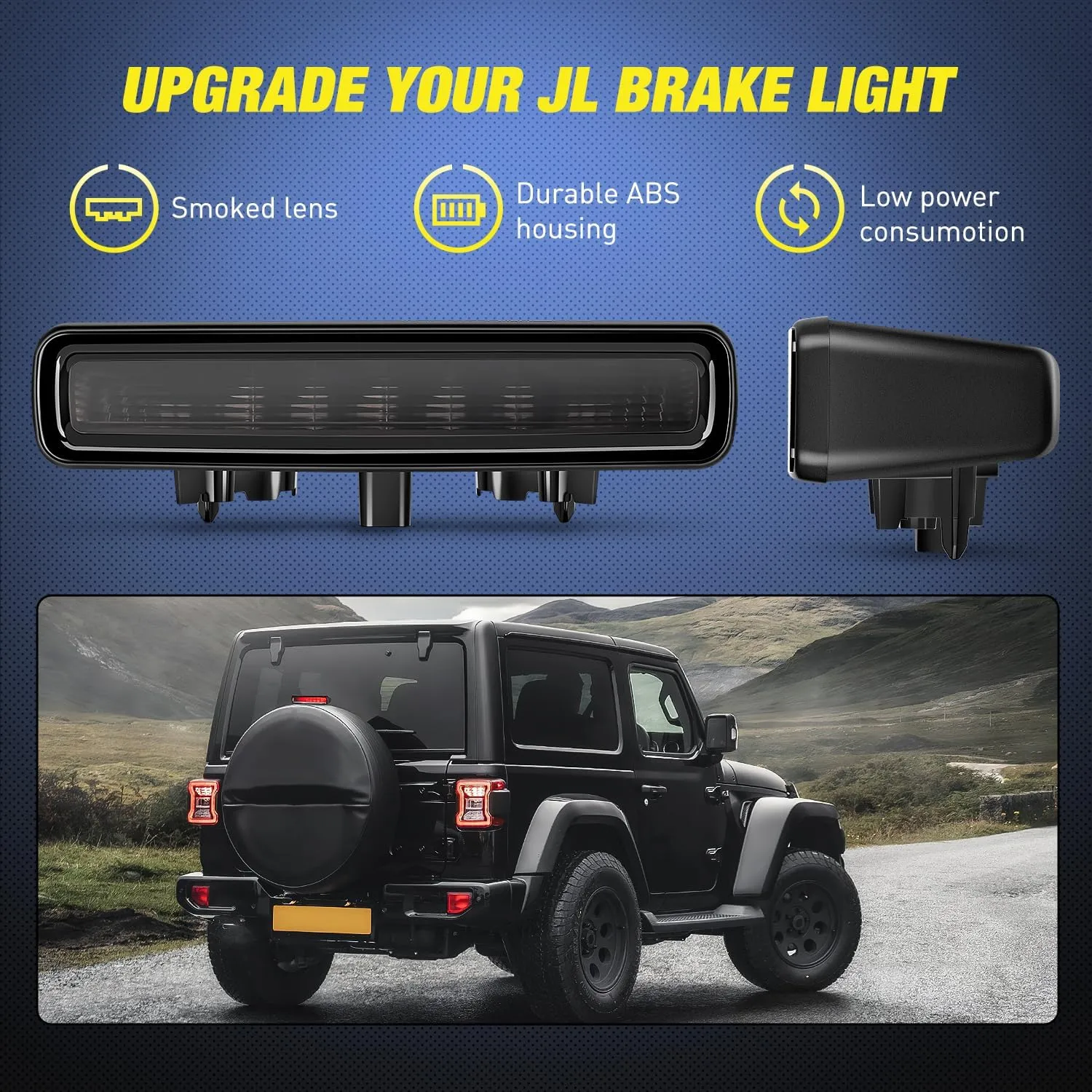 2018-2023 Jeep Wrangler JL Third Brake Light