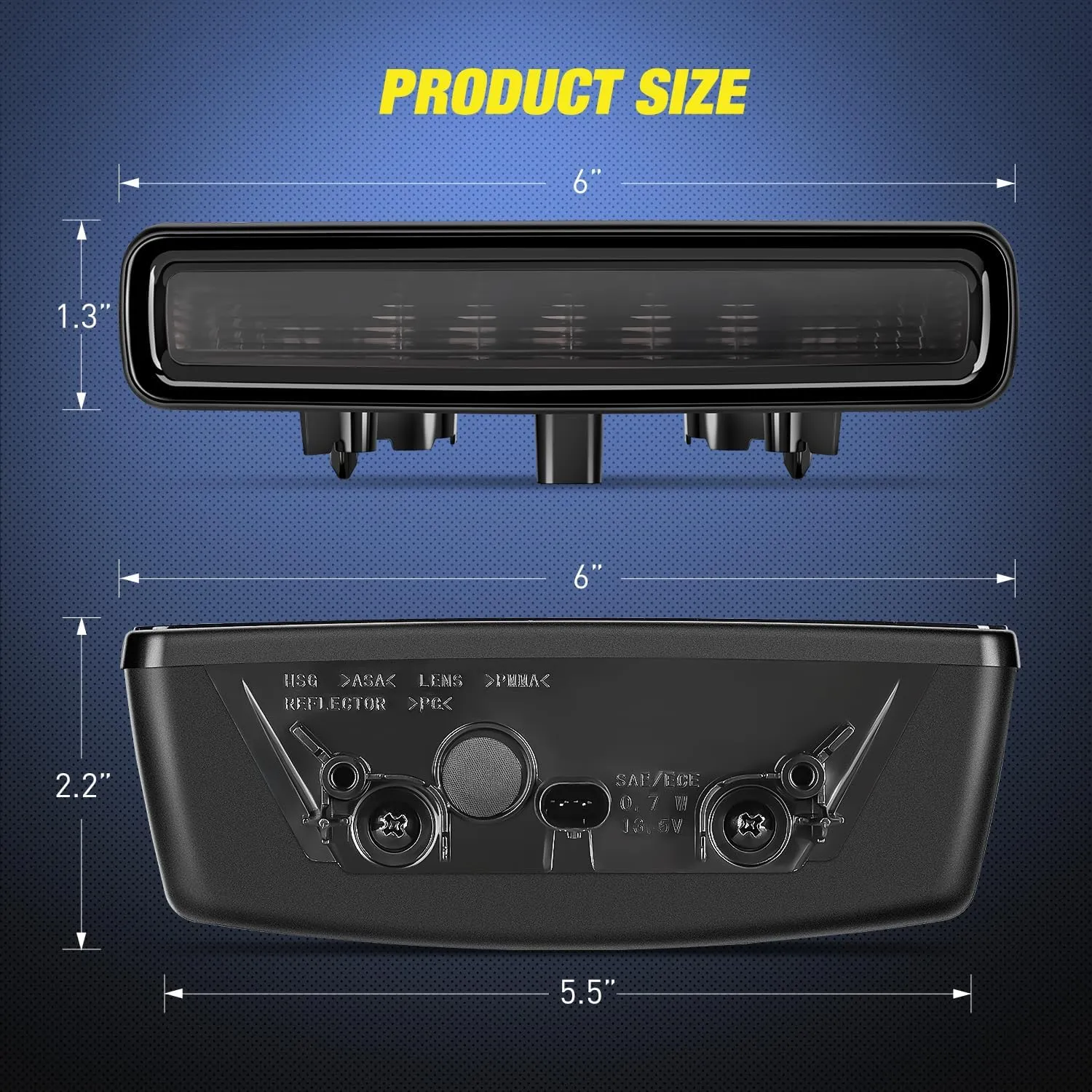 2018-2023 Jeep Wrangler JL Third Brake Light