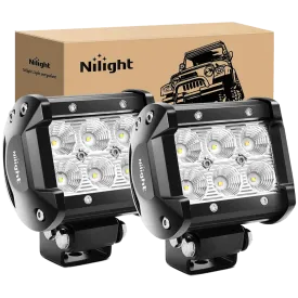 4 Inch 18W 1260LM Flood Led Pods (Pair)