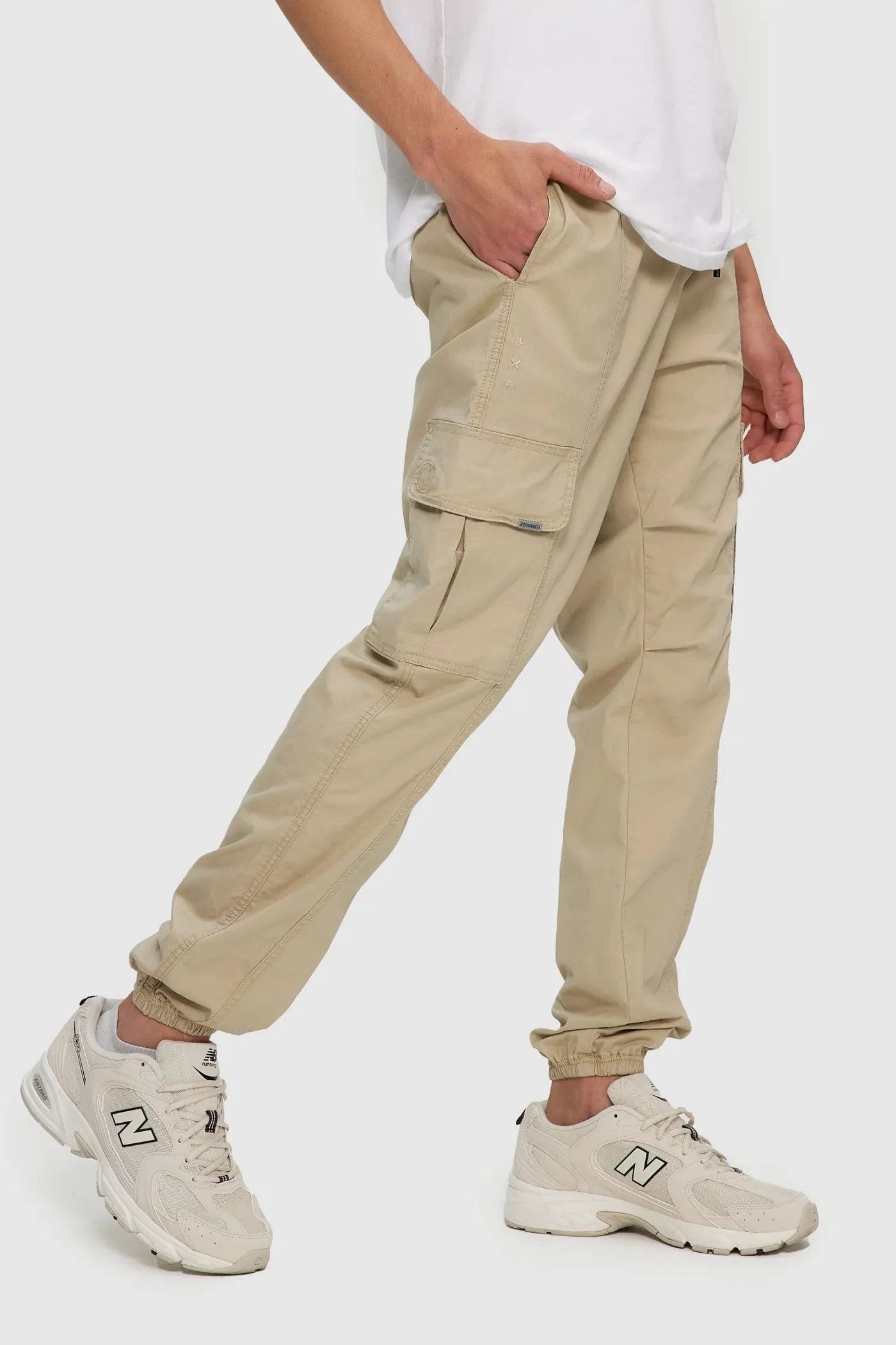 Cargo Combat Pants - Beige