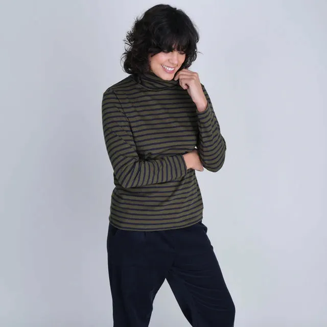 Classic Turtle Neck Sailor Top (Multiple Colors)