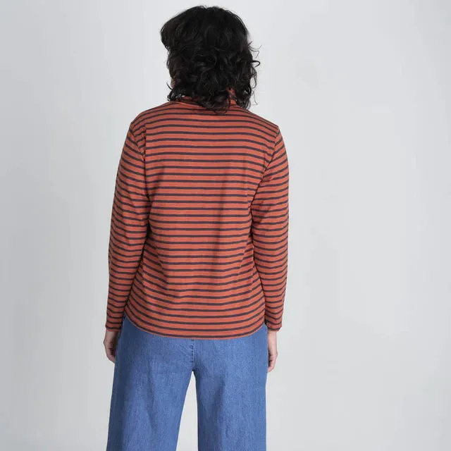 Classic Turtle Neck Sailor Top (Multiple Colors)