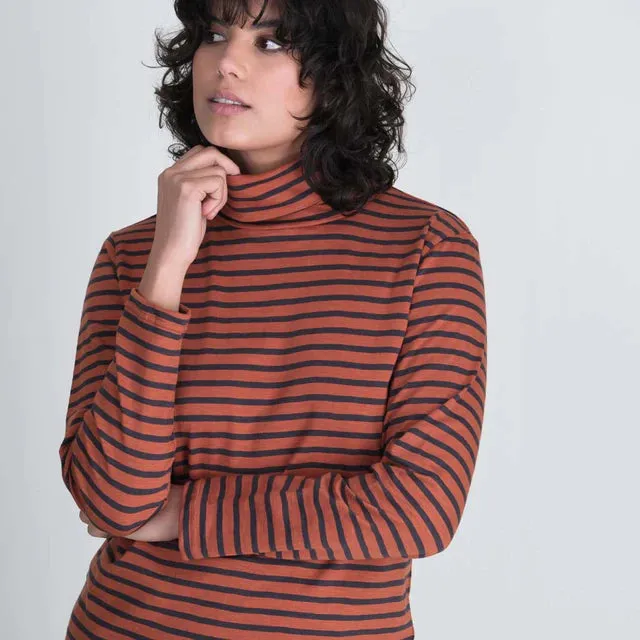 Classic Turtle Neck Sailor Top (Multiple Colors)