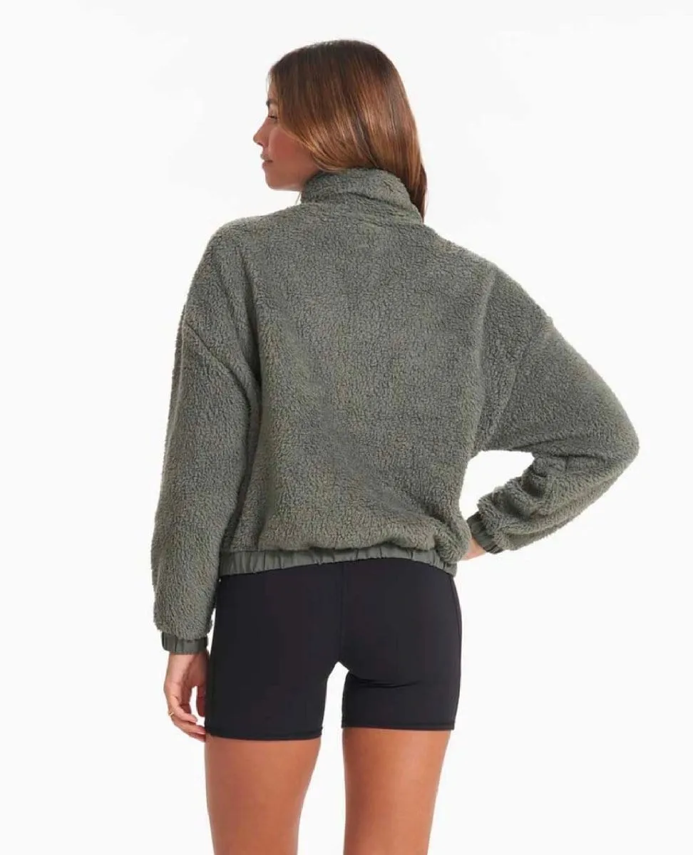 Cozy Sherpa Jacket Dusty Pine