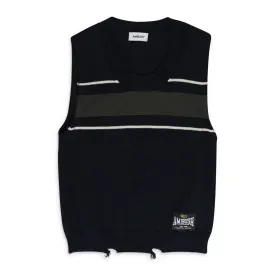 DANGLED RIB KNIT SWEATER VEST