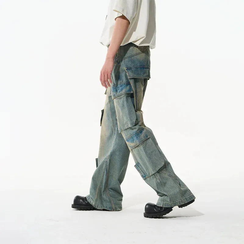 Denim Cargo Pants