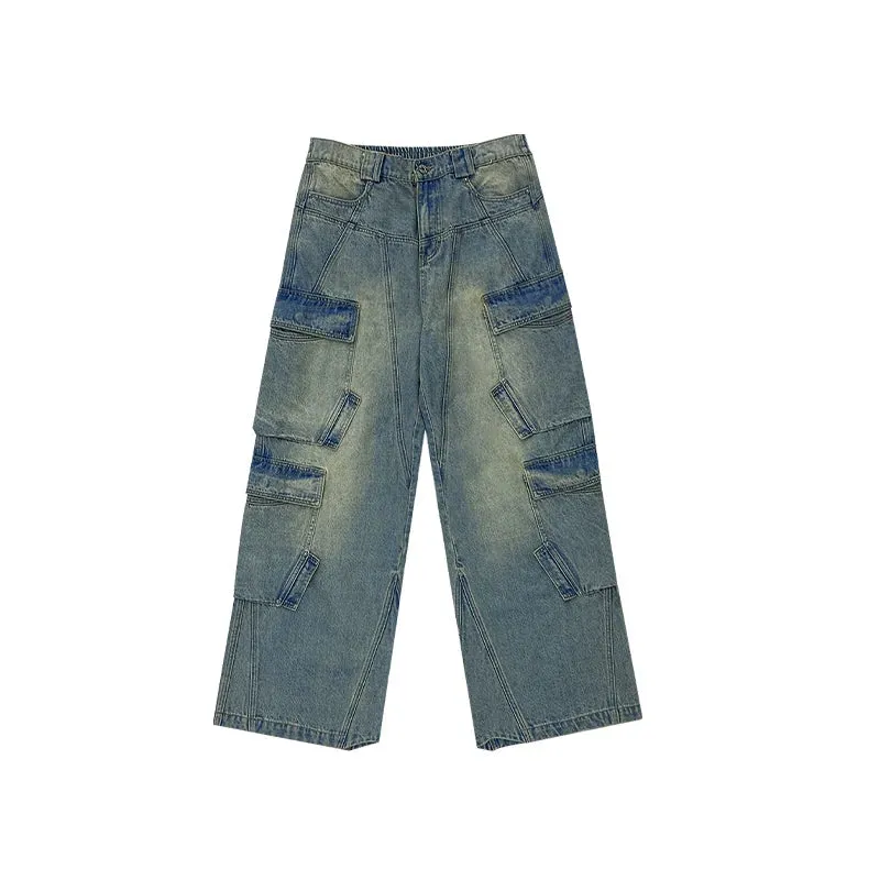 Denim Cargo Pants