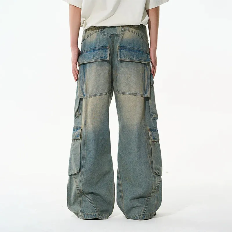 Denim Cargo Pants