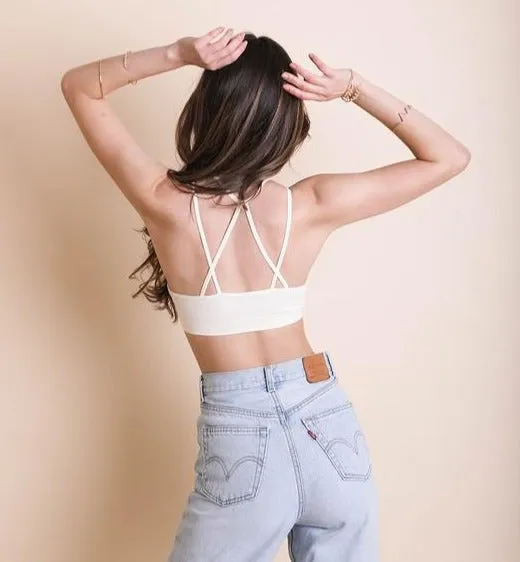 Floral Cut Out Brami (Ivory)