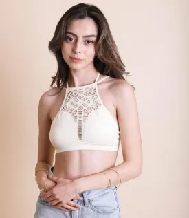 Floral Cut Out Brami (Ivory)