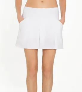 Iphorm Pleated 15 Inch Skirt White