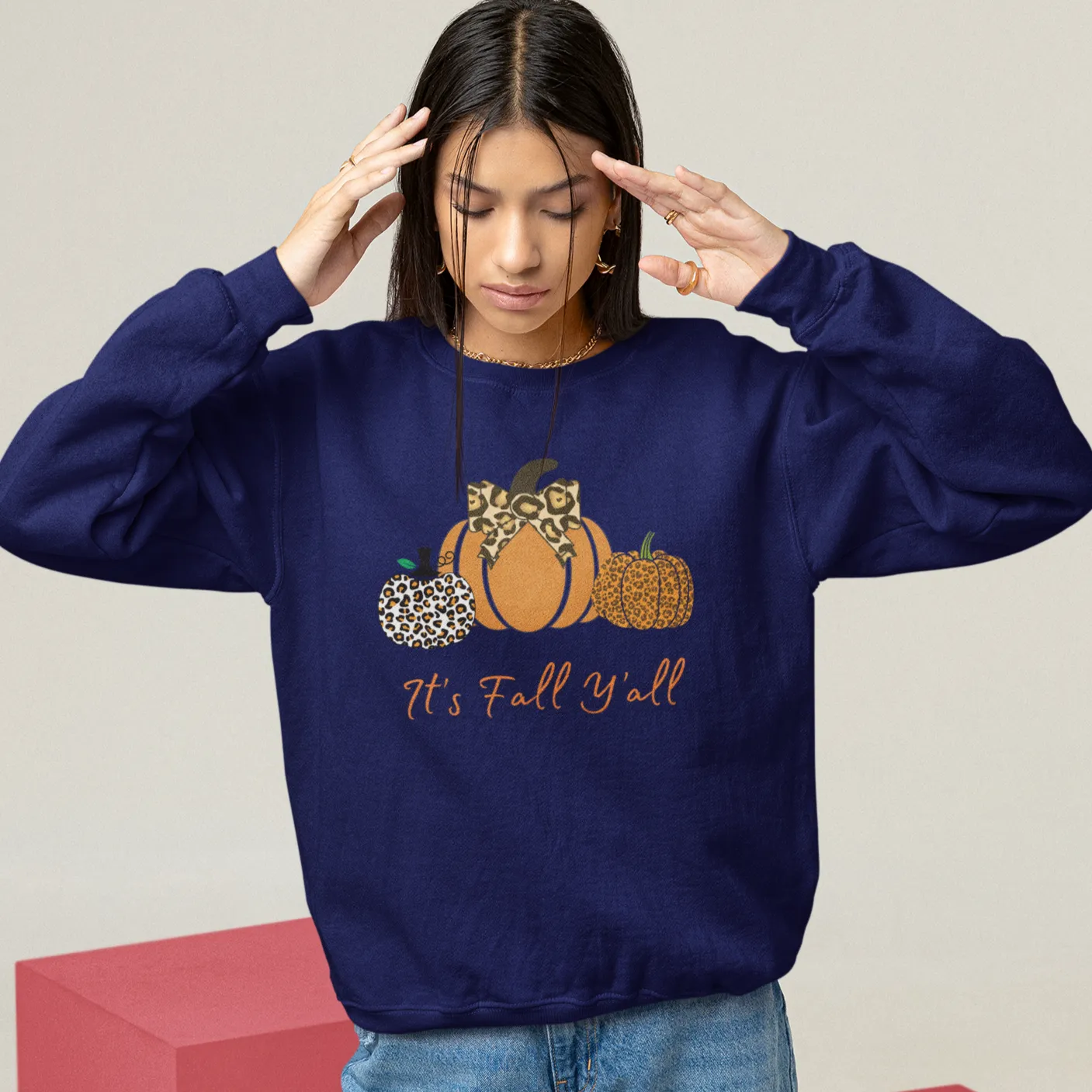 Its Fall Yall Sweatshirt for Women, Halloween Sweatshirt, Fall Shirts Pumpkin Shirt, Fall Crewneck Womens Thanksgiving Shirt, Pumpkin Shirt
