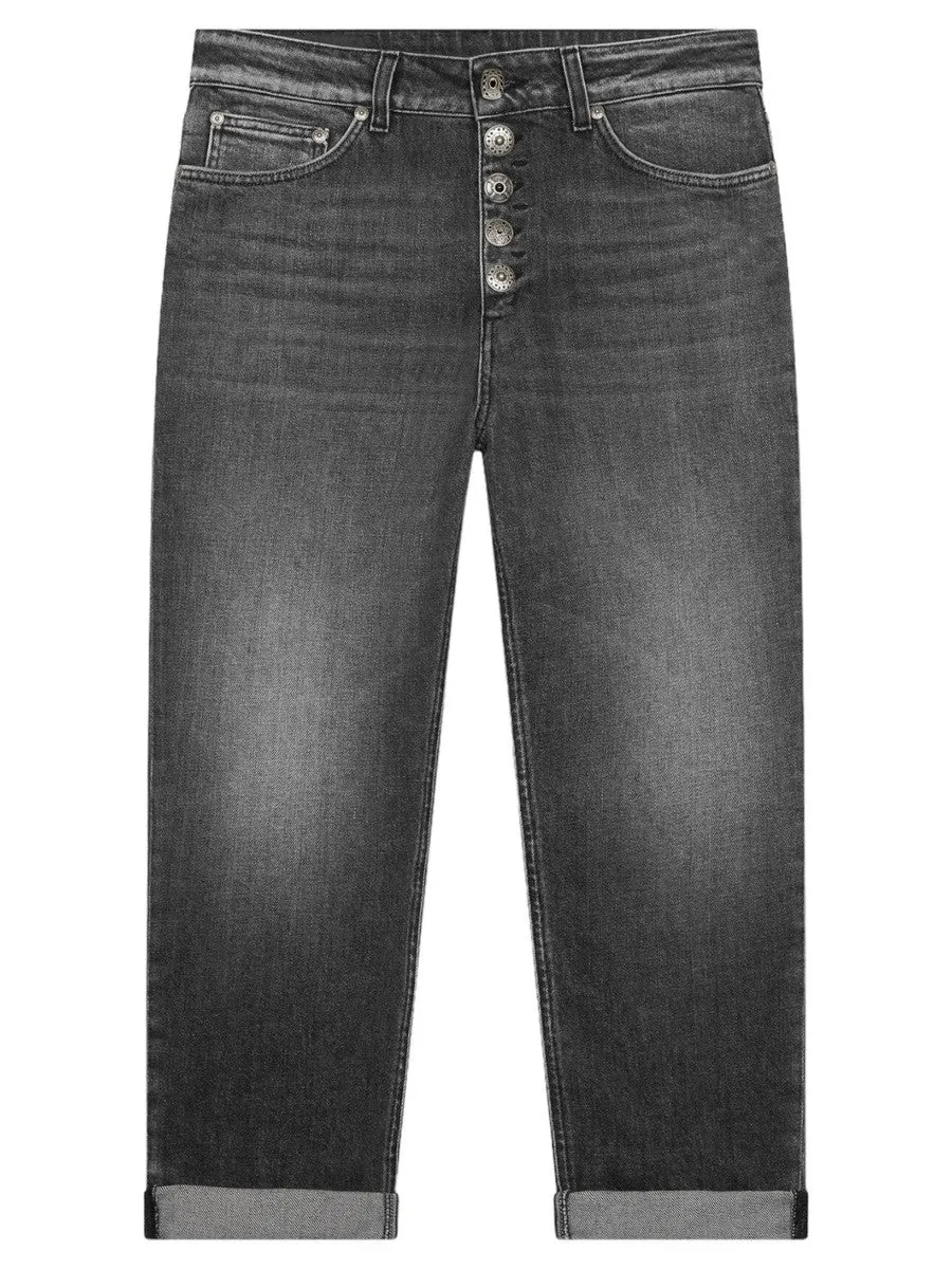 Jeans Koons nero in denim stretch