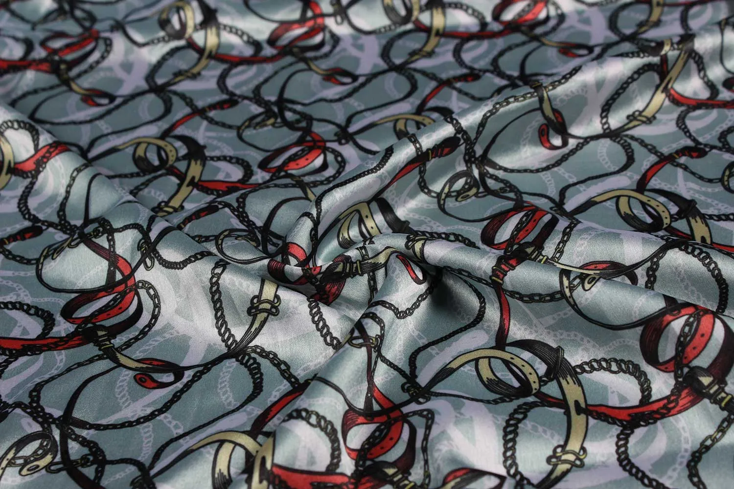 Lavender Plains / Solids Printed Satin Fabric