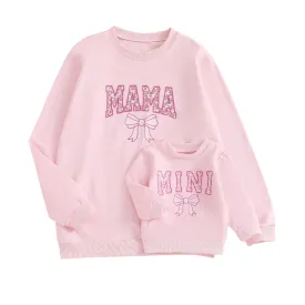 MAMA/MINI Pink Sweatshirts
