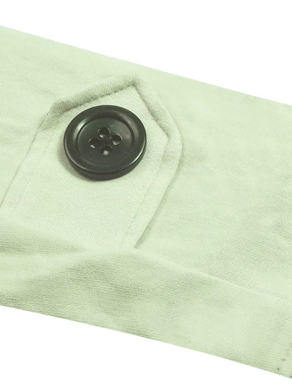 McKenzie Stylish Long Trench Coat For Ladies-Light Smoke Green-BR49