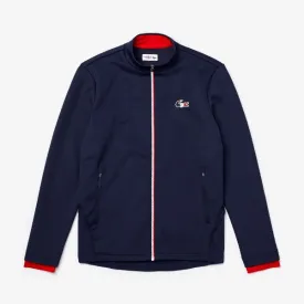 Men's Lacoste Sport Jeux Olympiques Bi-Material Zippered Jacket - Sh7641