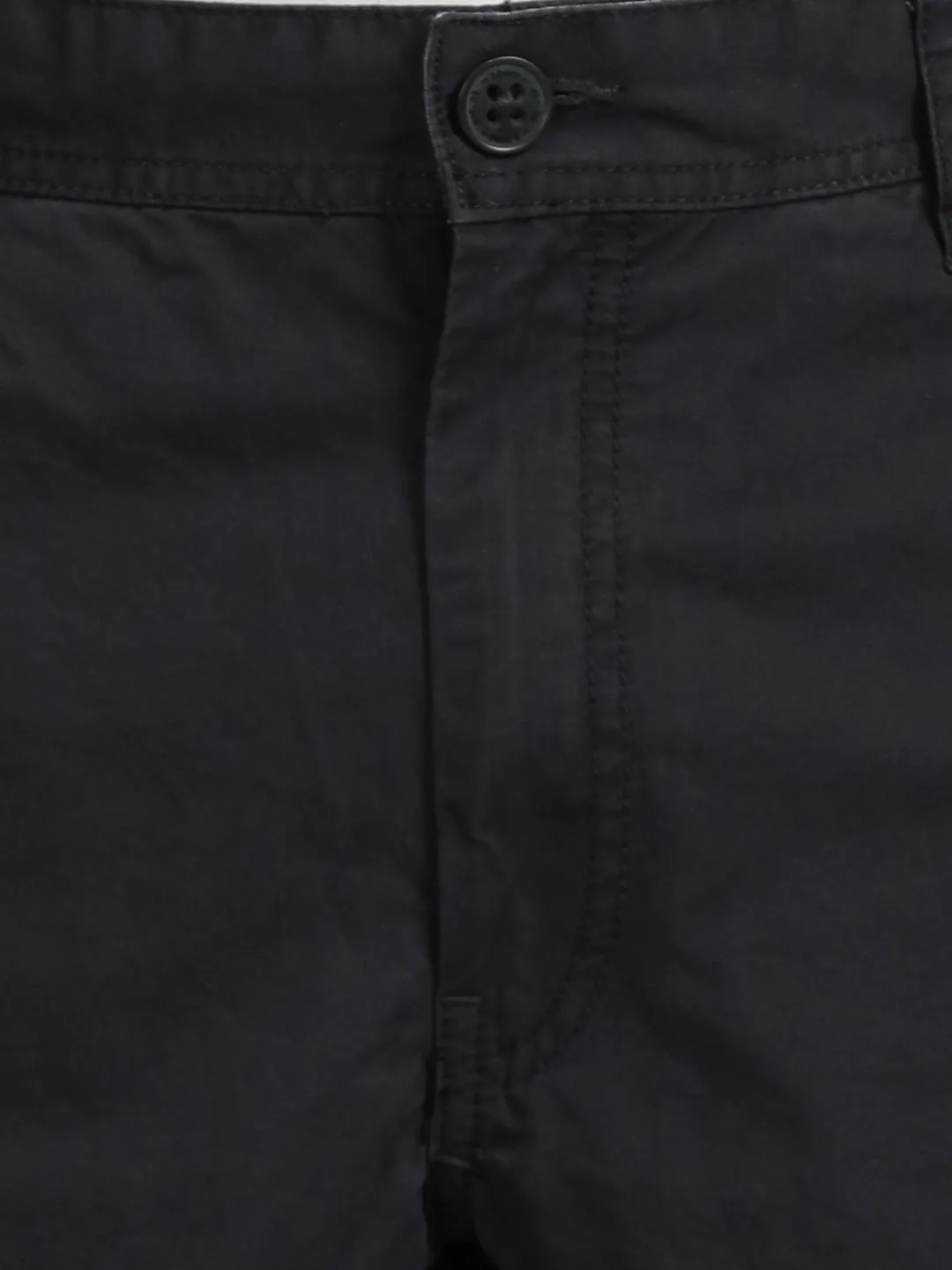 Navy Camo Printed Cargo Pants