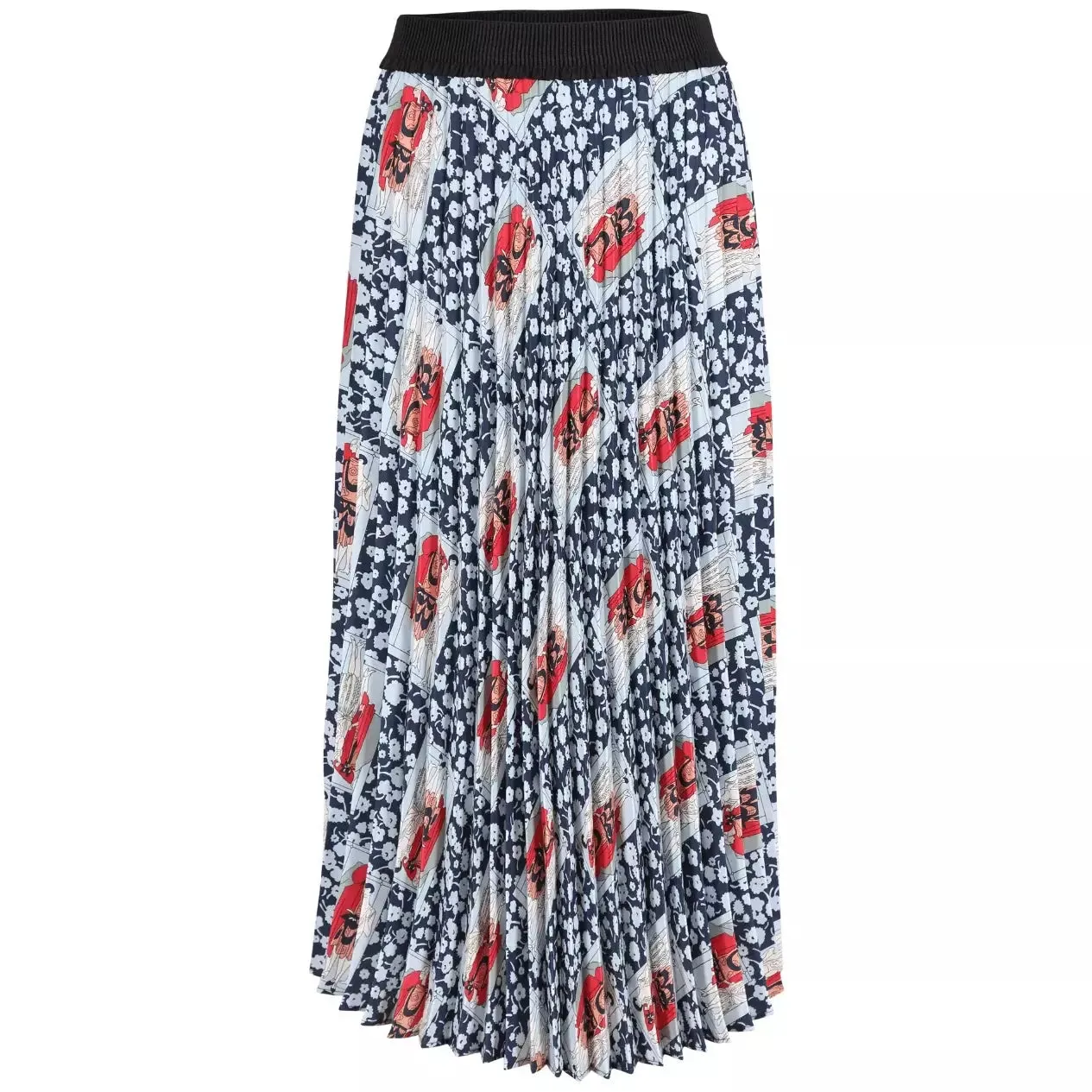 Olga De Polga Felix Pleated Skirt Navy
