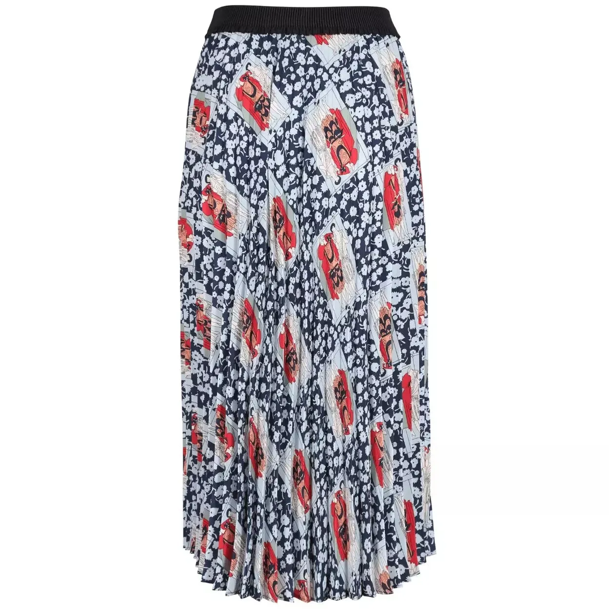 Olga De Polga Felix Pleated Skirt Navy
