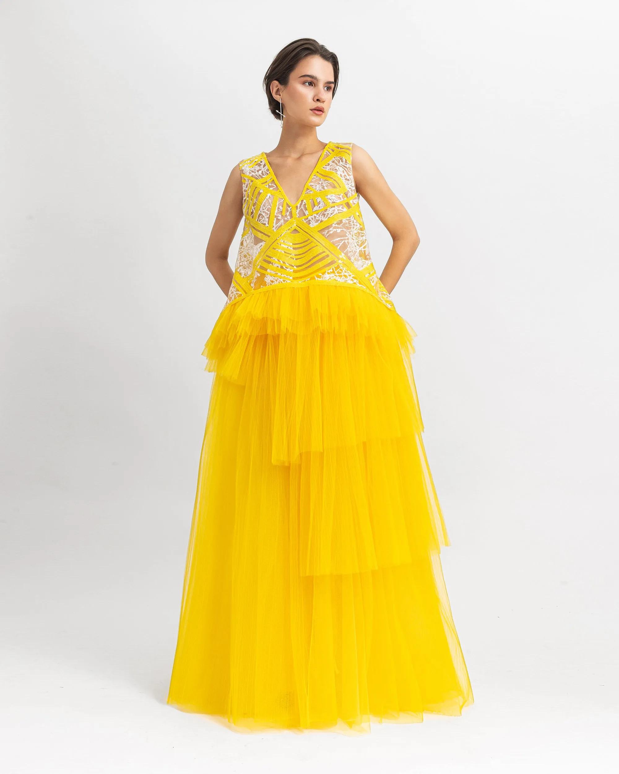 Pleated Tulle skirt