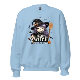 Resting Witch Face - Halloween Sweatshirt - Fun Witch Halloween Sweatshirt