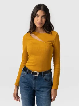 Reveal Tee Long Sleeve - Ochre