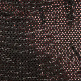 Shimmery holiday fabric - Lurex - Black / Red