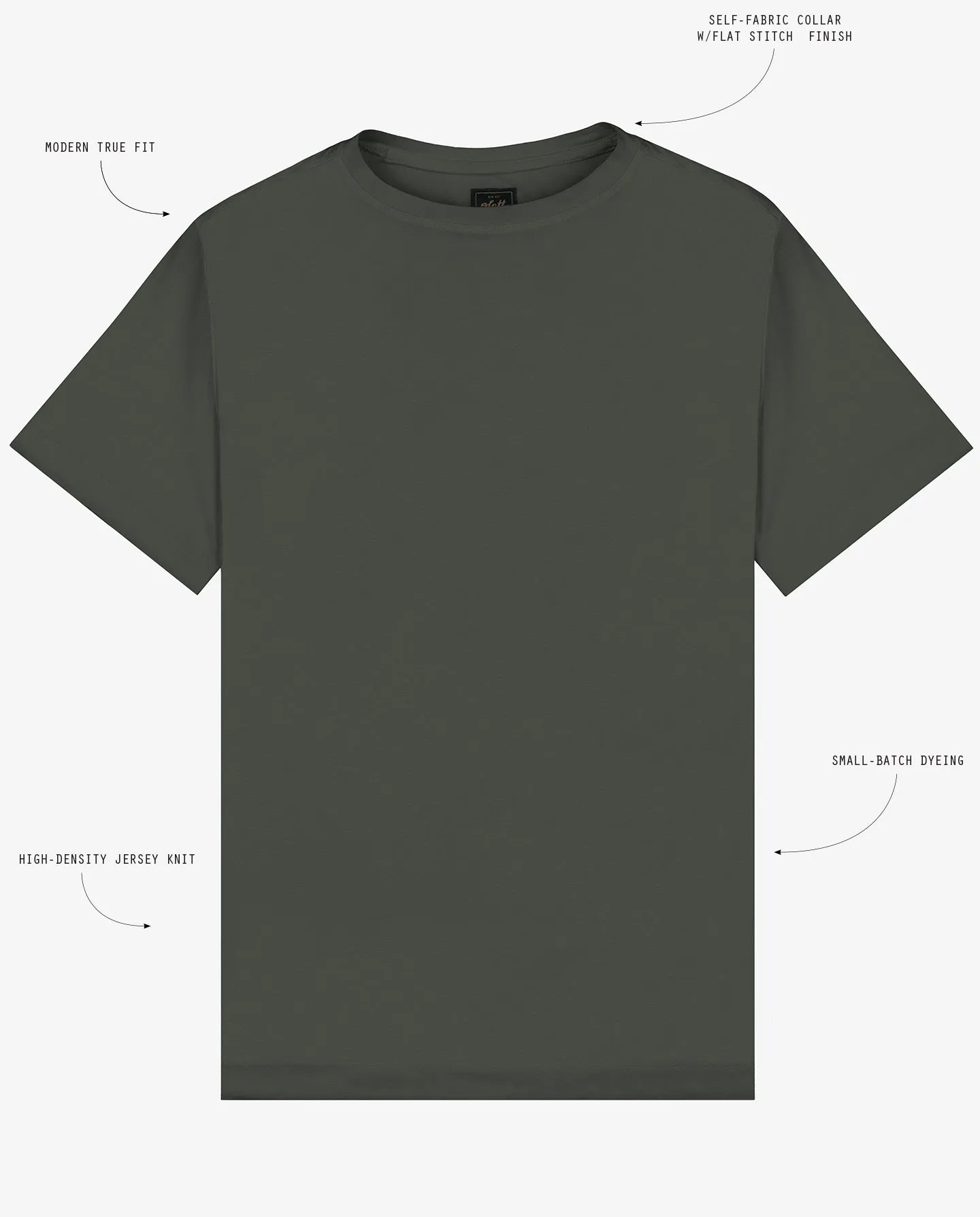 Soft Cloth Short Sleeve Malibu Crew Tee - Deep Depths