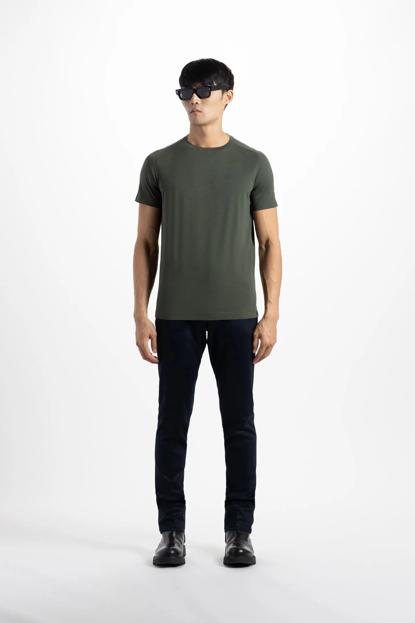 Soft Cloth Short Sleeve Malibu Crew Tee - Deep Depths