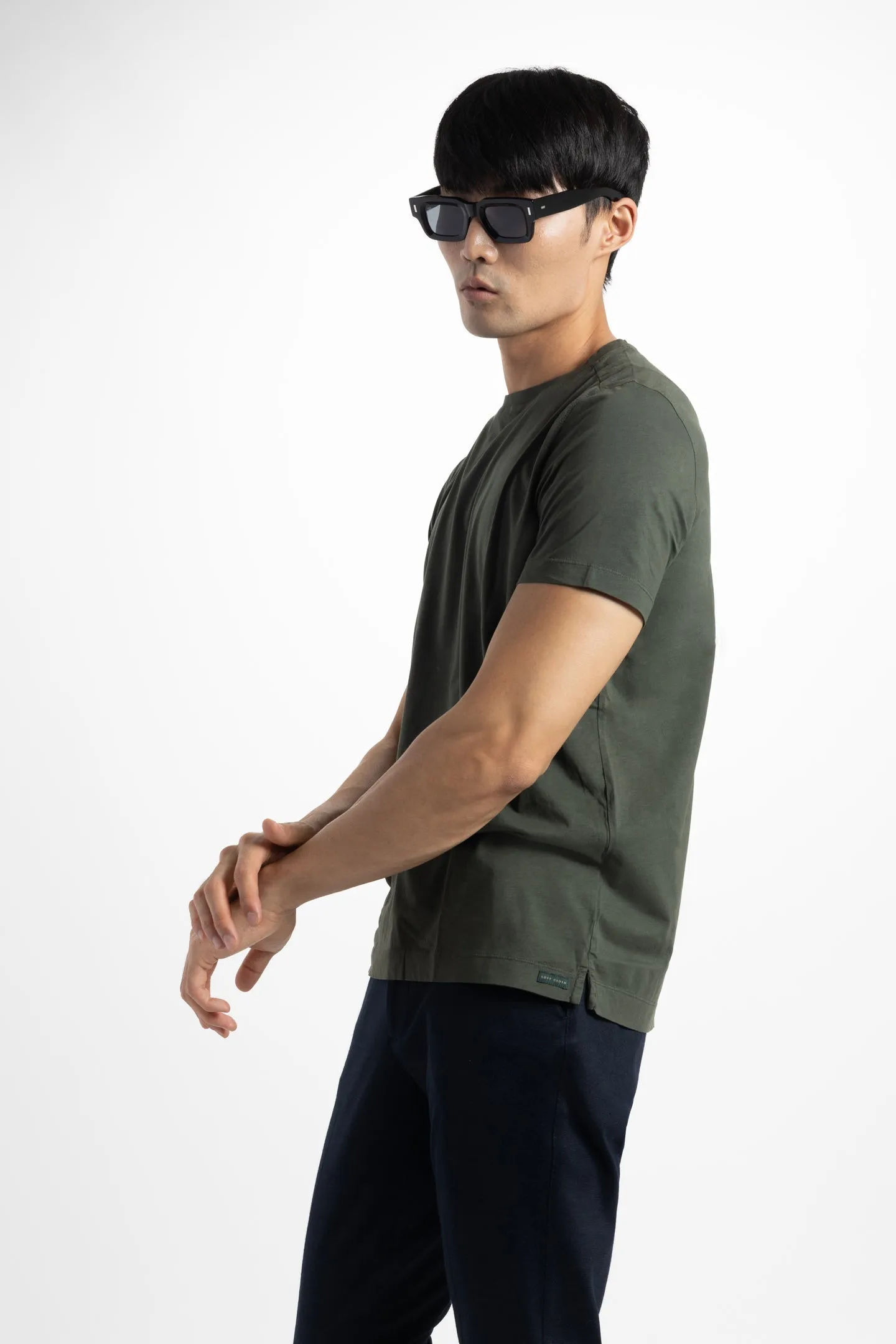 Soft Cloth Short Sleeve Malibu Crew Tee - Deep Depths