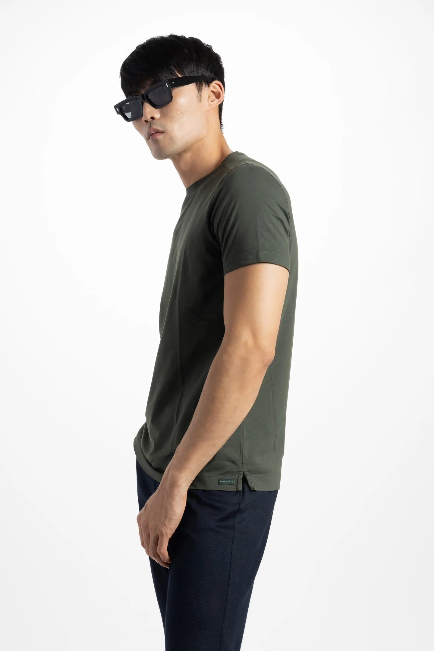 Soft Cloth Short Sleeve Malibu Crew Tee - Deep Depths