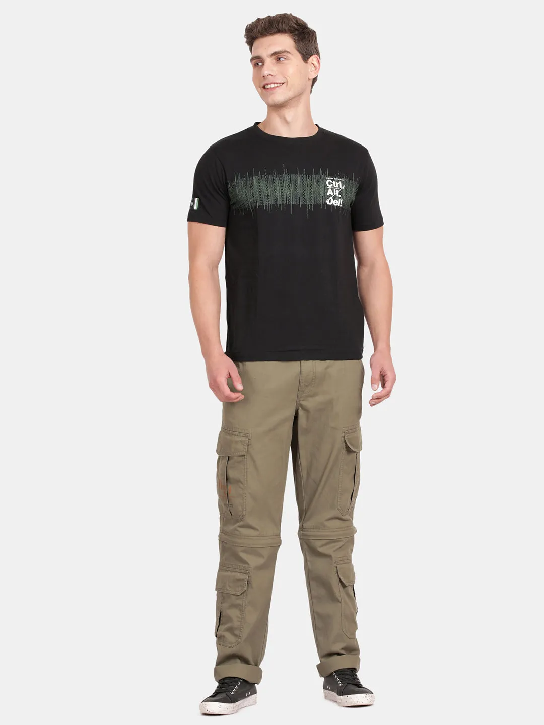 Solid Cargo Pants