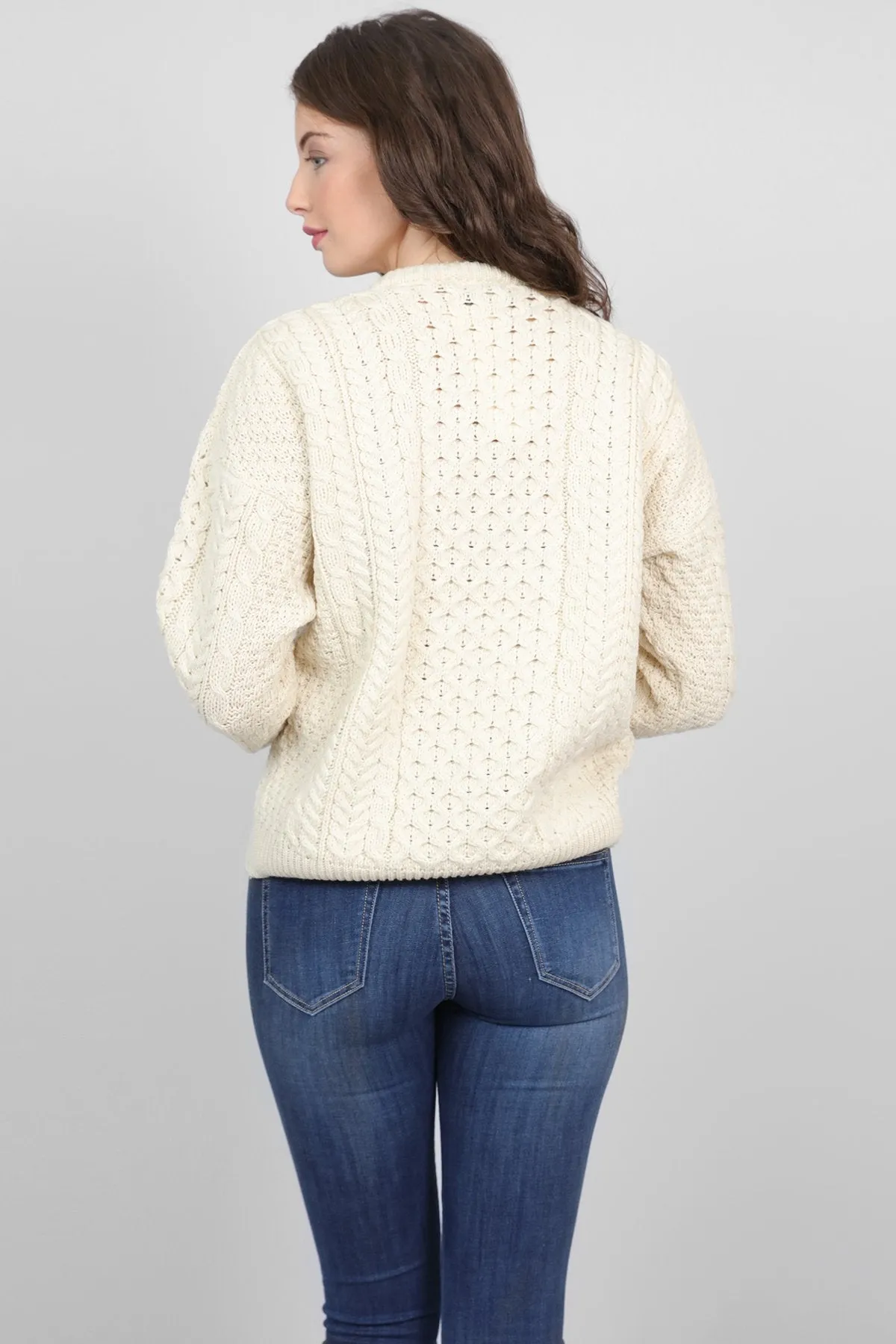 Womens Lumber Cardigan in Cream