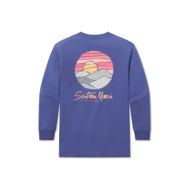 Youth Paper Mountains Tee - Long Sleeve