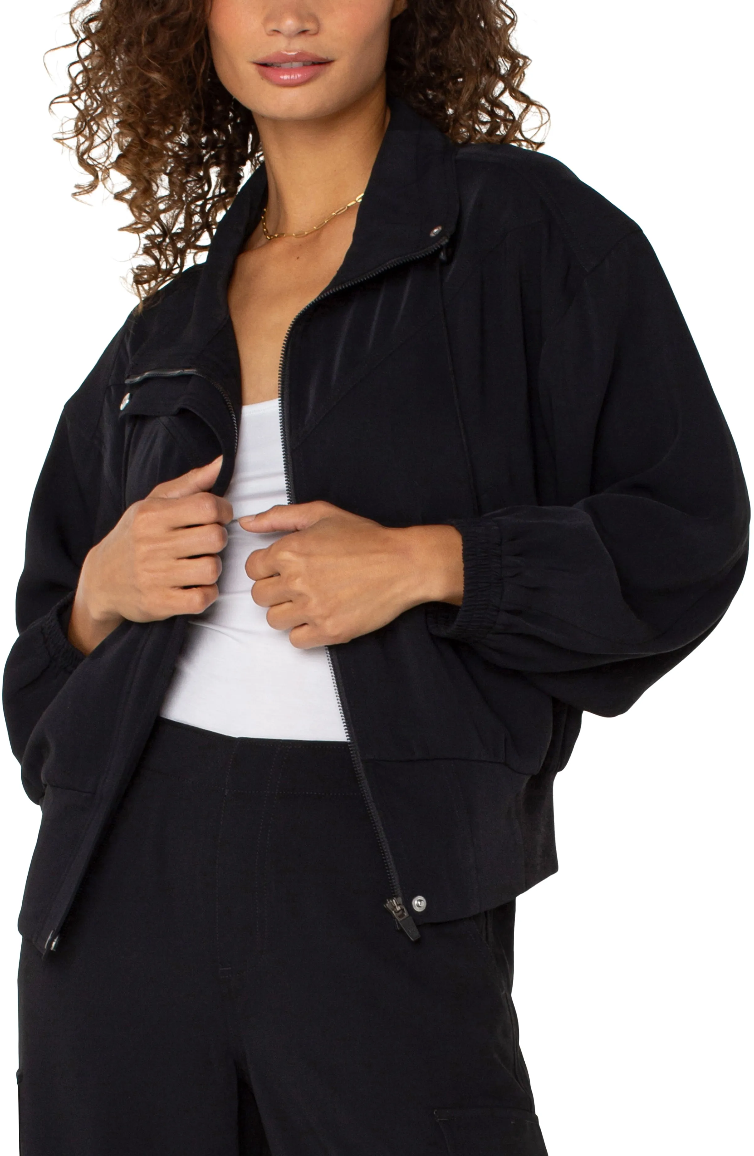 ZIP UP DOLMAN JACKET